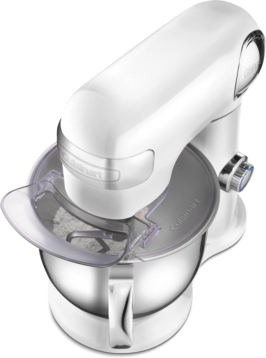 Cuisinart Stand Mixer, 12 Speed, 5.5 Quart Stainless Steel Bowl, Chef’s Whisk, Mixing Paddle, Dough Hook, Splash Guard