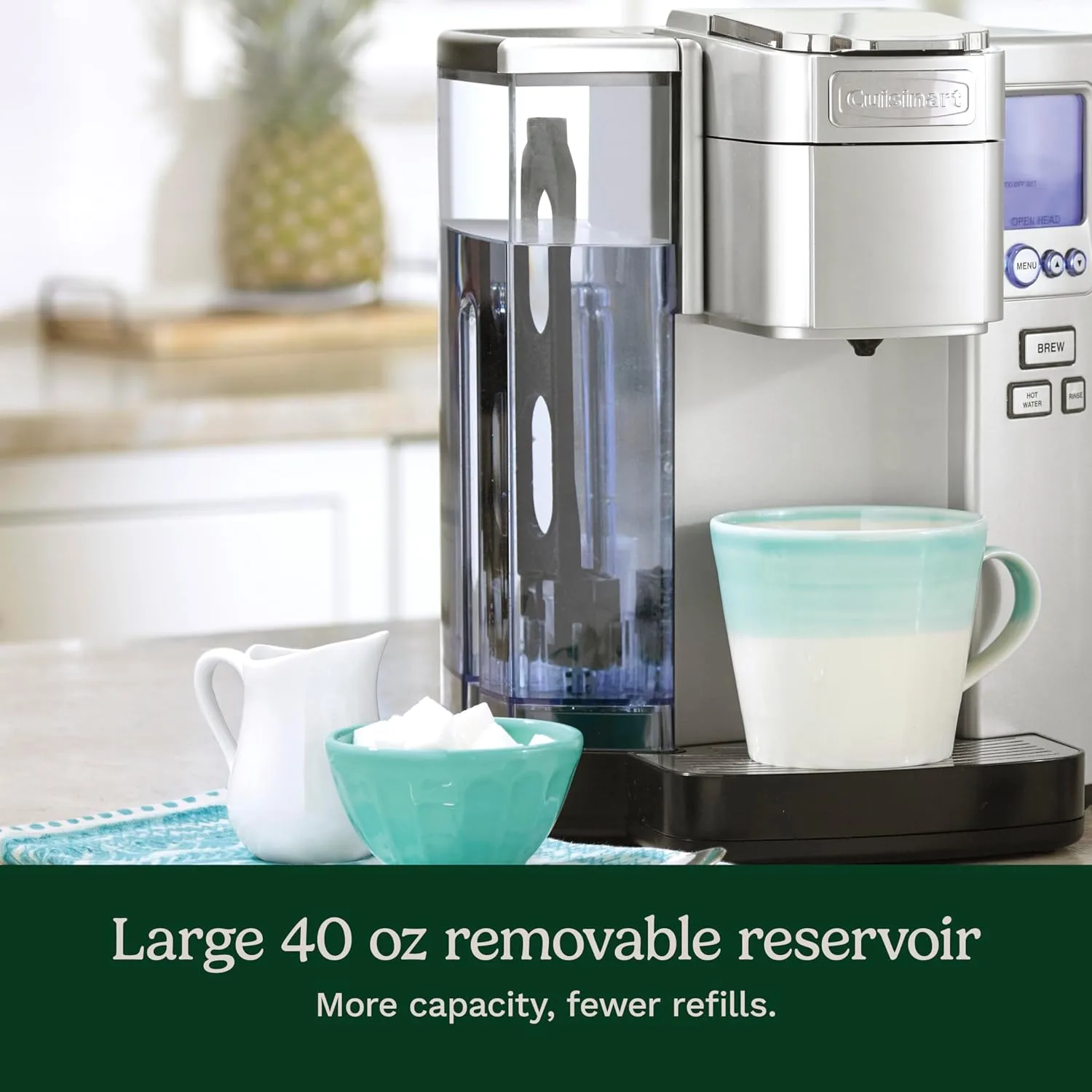 Cuisinart Coffee Maker, Single Serve 72-Ounce Reservoir Coffee Machine, Programmable Brewing & Hot Water Dispenser