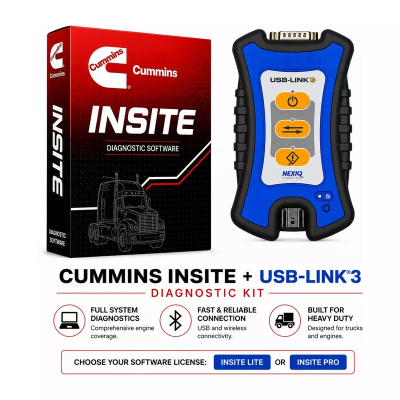 Cummins INSITE + NEXIQ USB-Link 3 Wireless Diagnostic Kit