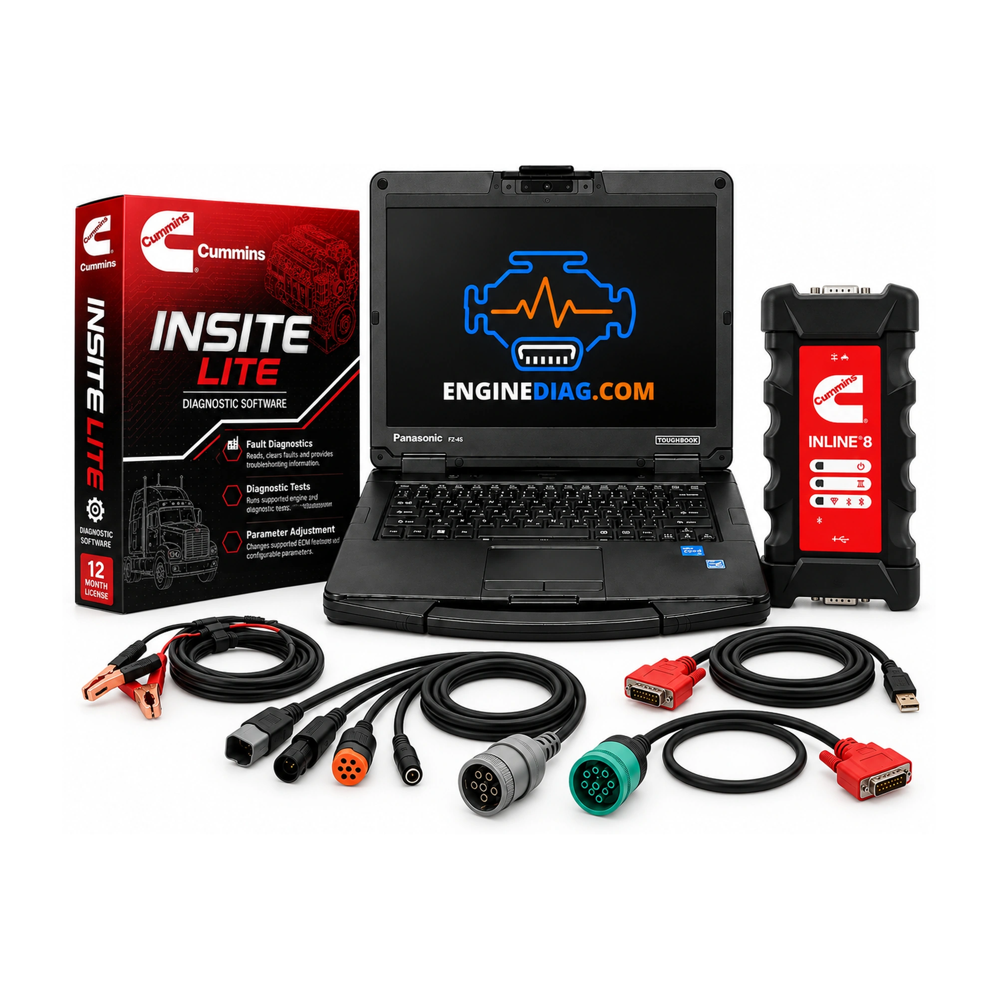 Cummins INSITE + INLINE 8 Diagnostic Kit