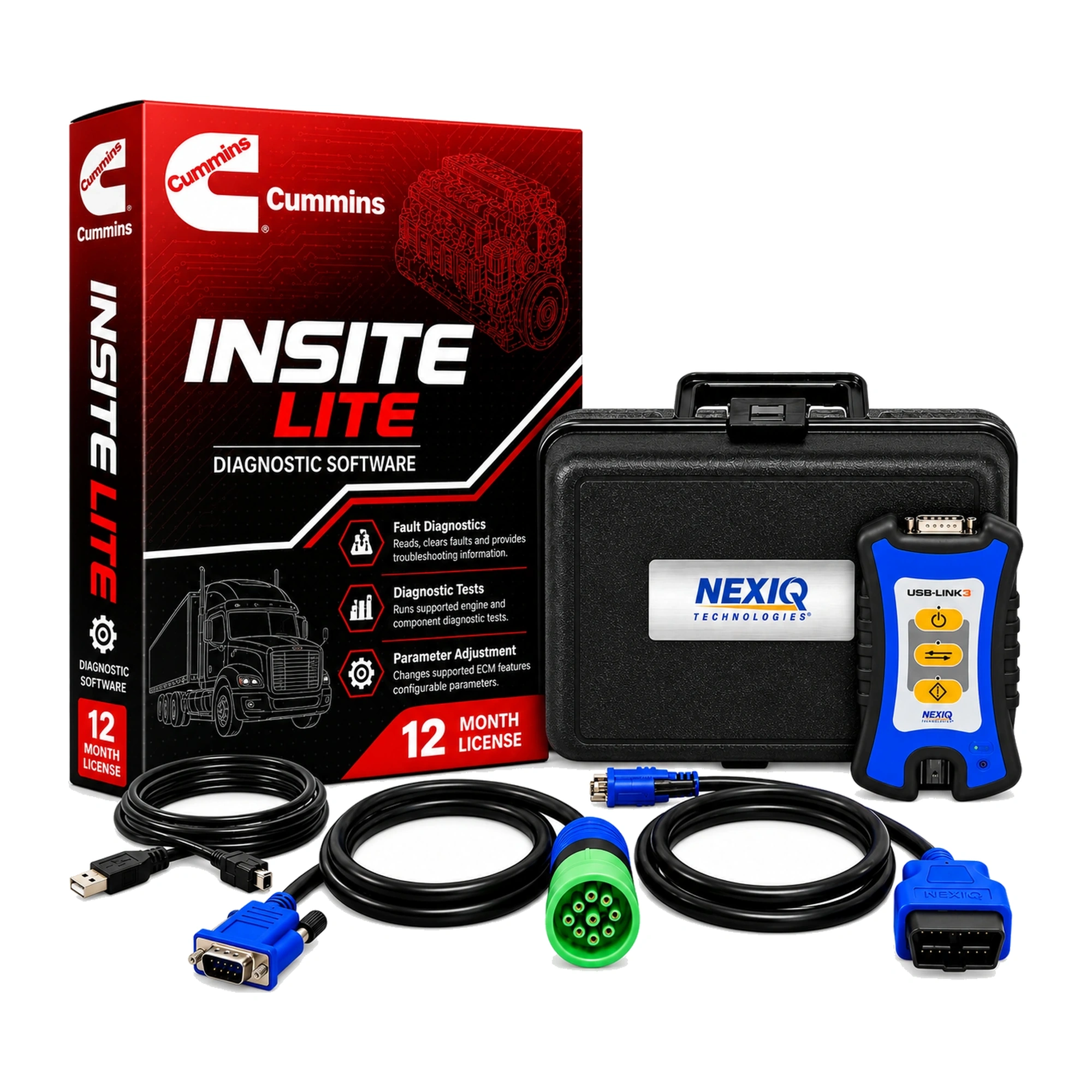 Cummins INSITE + NEXIQ USB-Link 3 Diagnostic Kit