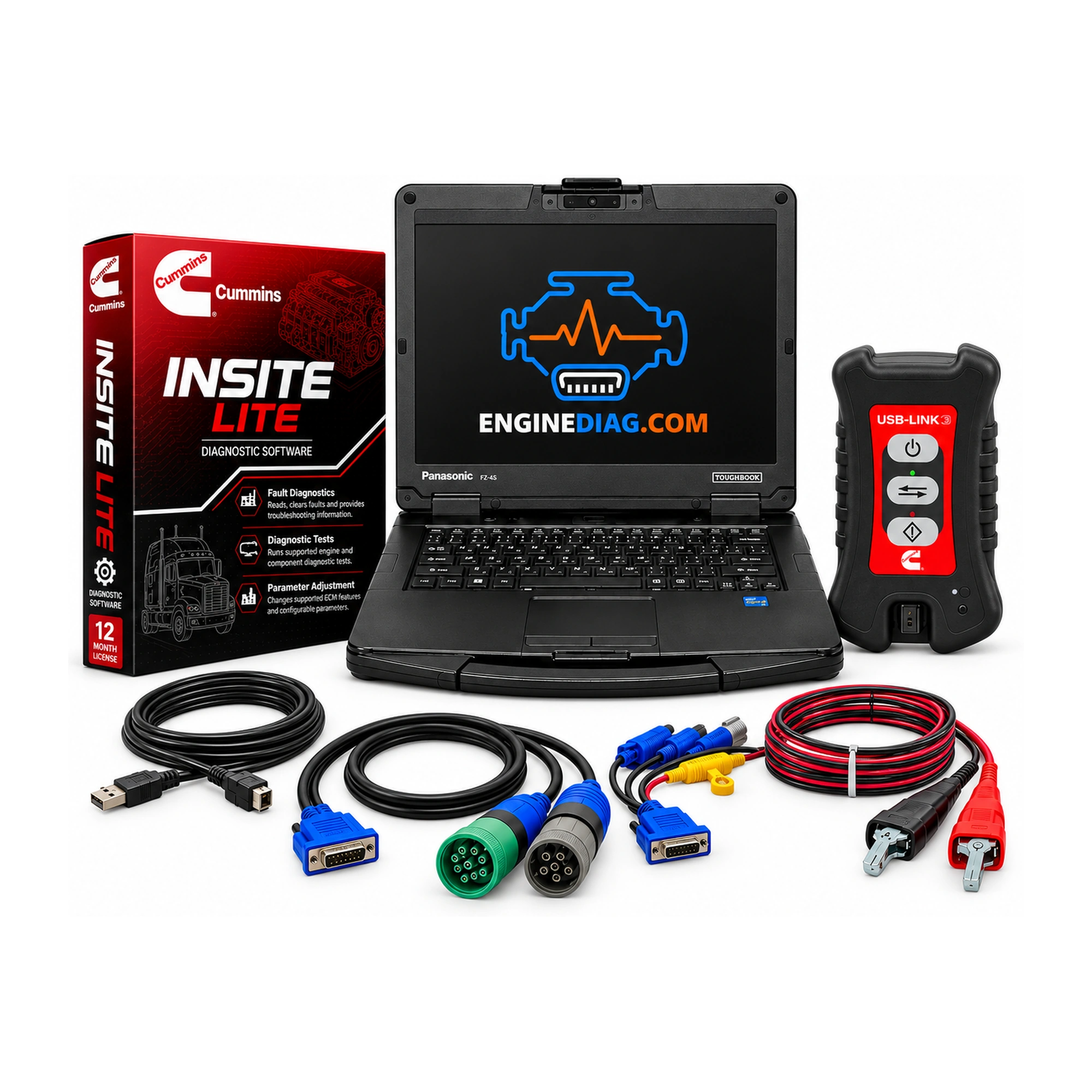 Cummins INSITE + Cummins USB-Link 3 Diagnostic Kit