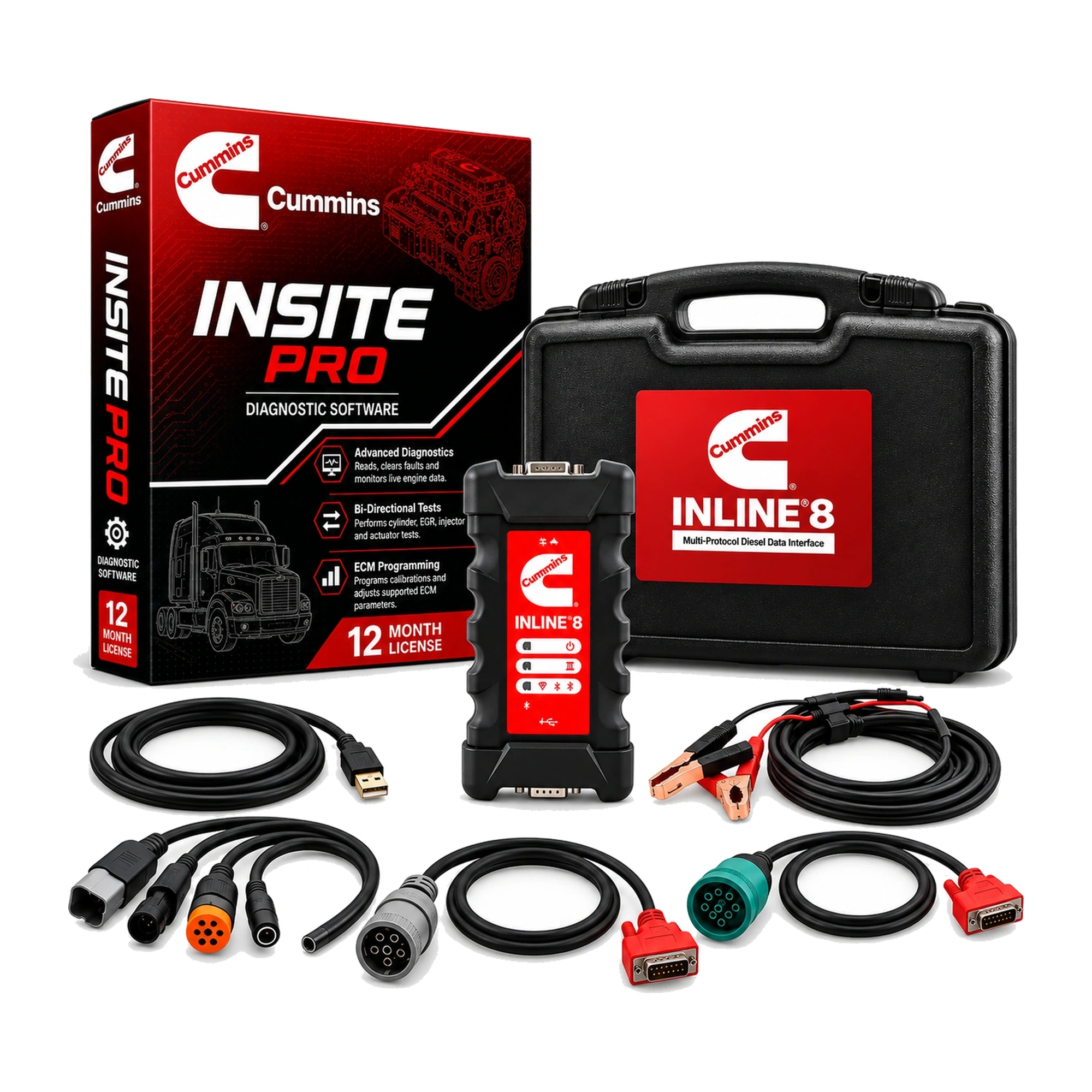 Cummins INSITE + INLINE 8 Diagnostic Kit