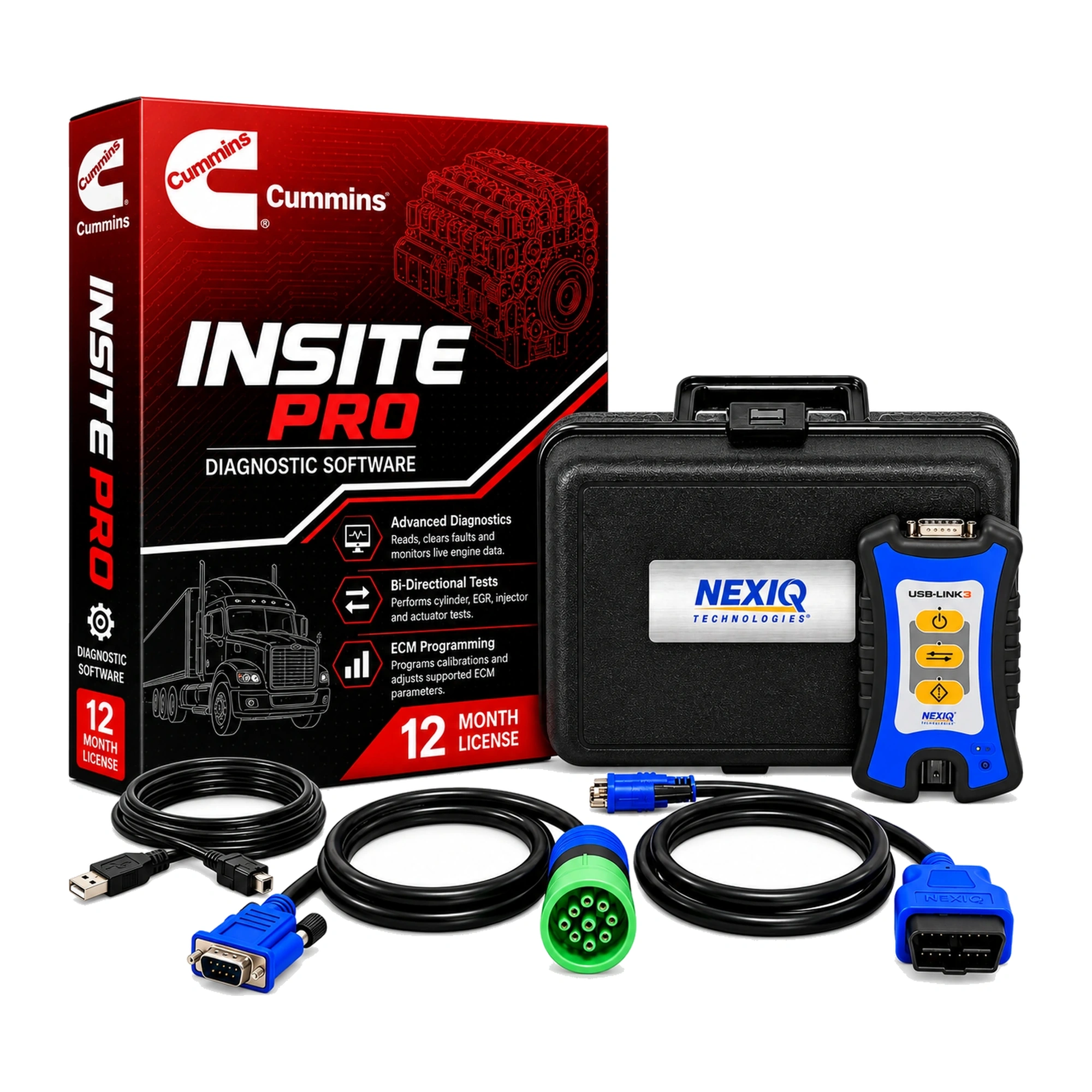 Cummins INSITE + NEXIQ USB-Link 3 Diagnostic Kit