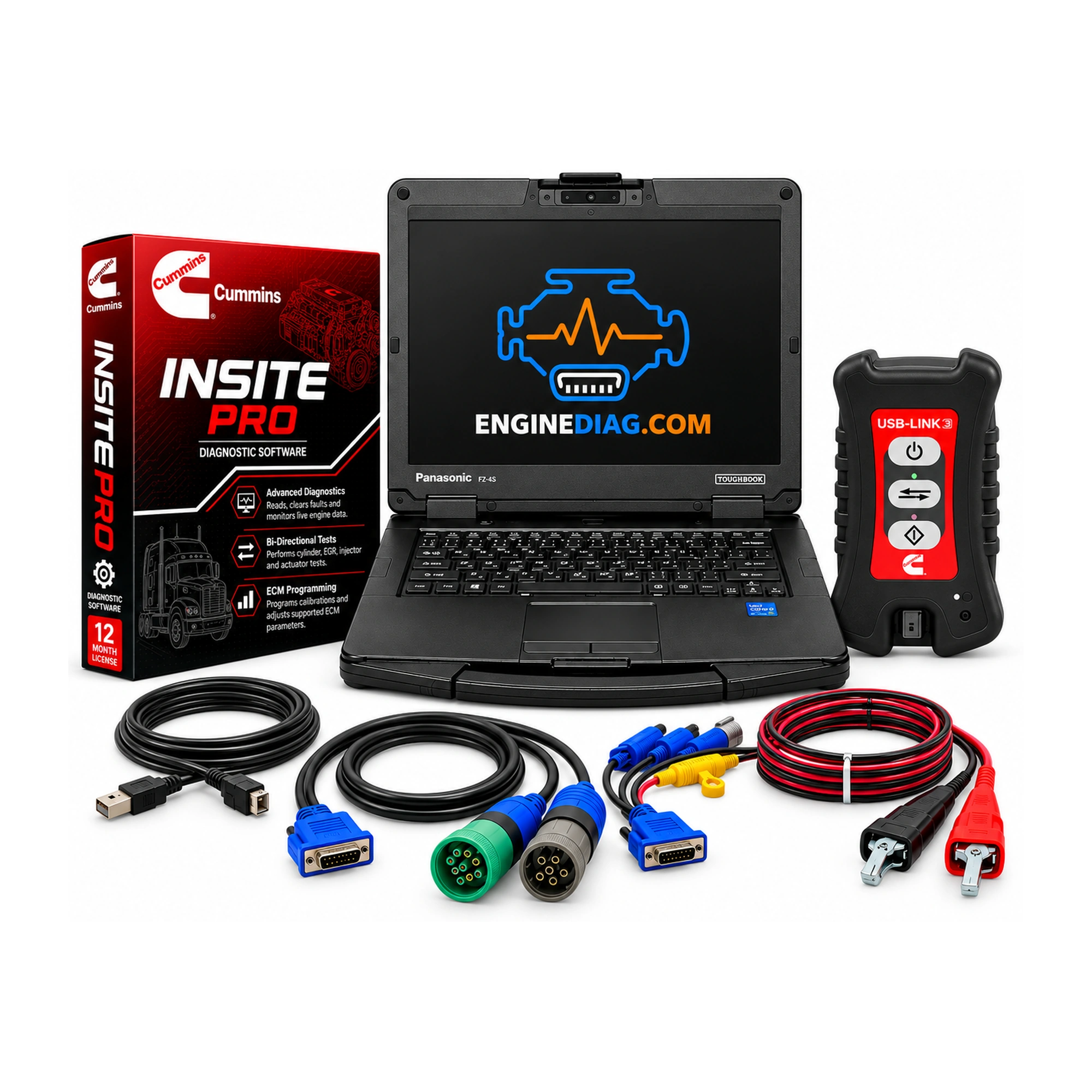 Cummins INSITE + Cummins USB-Link 3 Diagnostic Kit