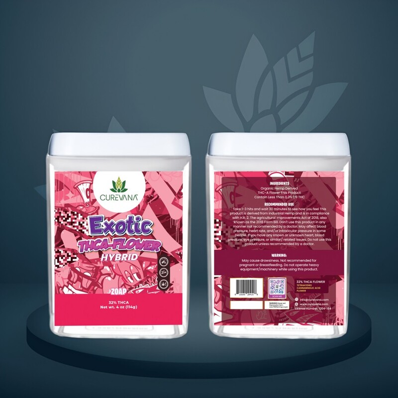 CUREVANA EXOTIC FLOWER 4Oz JAR