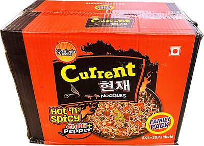 CUR66003: Current Chicken Noodles 1xSpicy 20x100gm CUR66003: Current Chicken Noodles 1xSpicy 20x100gm
