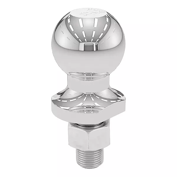CURT 40001 Chrome Trailer Hitch Ball, 2,000 lbs, 1-7/8-Inch Diameter, 3/4 x 1-5/8-Inch Shank, Silver