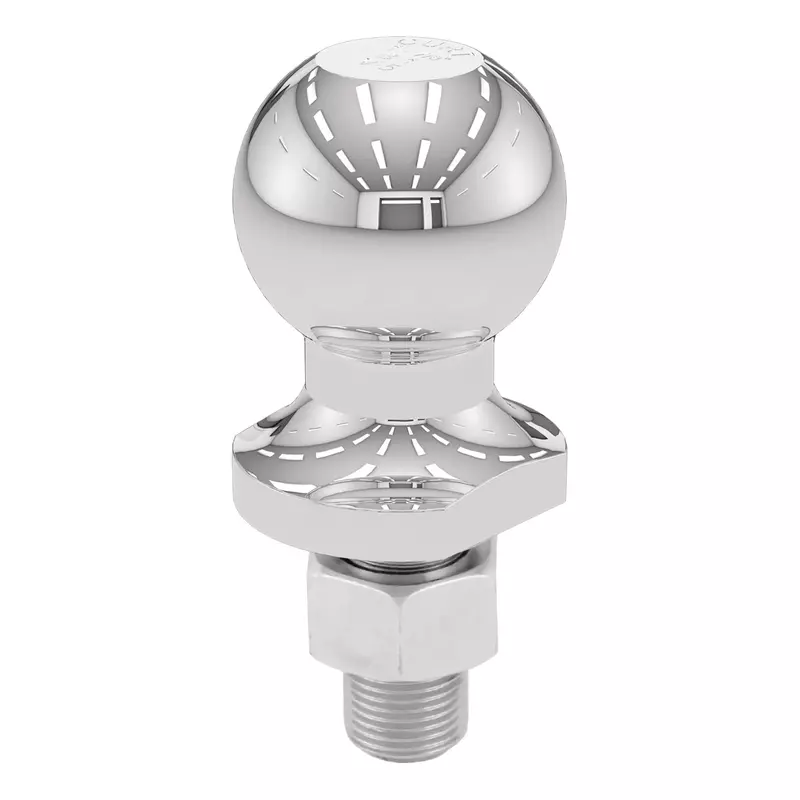 CURT 40001 Chrome Trailer Hitch Ball, 2,000 lbs, 1-7/8-Inch Diameter, 3/4 x 1-5/8-Inch Shank, Silver
