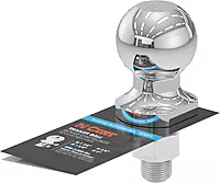 CURT 40001 Chrome Trailer Hitch Ball, 2,000 lbs, 1-7/8-Inch Diameter, 3/4 x 1-5/8-Inch Shank, Silver