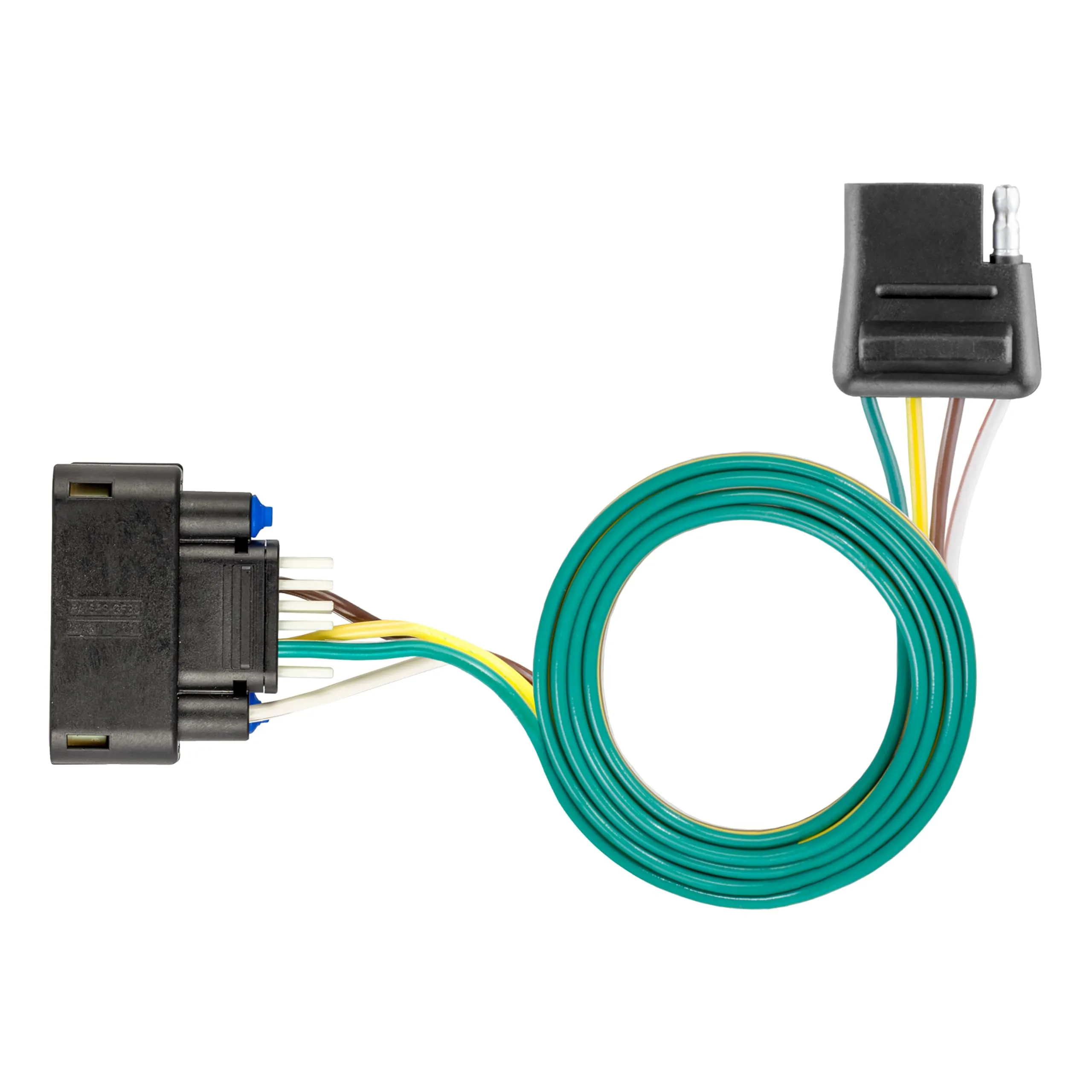 CURT 56538 Custom 4-Way Flat Trailer Wiring Harness fits 2024-2026 Acadia & Enclave and 2025-2026 Traverse Excluding Traverse Limited | Plug-and-Play Design | Includes Rubber Dust Cover