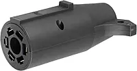 CURT 57261 7-Way RV Blade Vehicle-Side to 6-Way Round Trailer Wiring Adapter, Center Pin Auxiliary Power