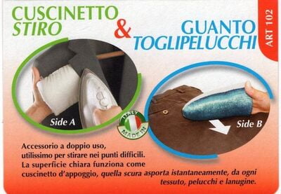 Cuscinetto Stiro e Guanto Toglipelucchi, 11260