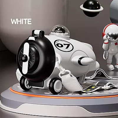 Cute Aircraft Shape Water Bottle for Kids with Portable Strap