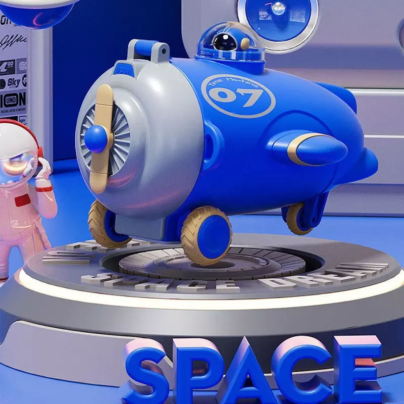 Cute Aircraft Shape Water Bottle for Kids with Portable Strap