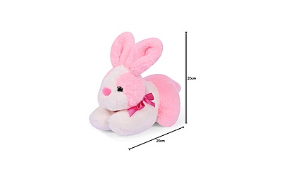 Cute Rabbit Soft Toy For KIds Pink & White 20cm