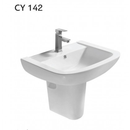 SET LAVOAR + SEMIPIEDESTAL KARAG CY142 SQUARE