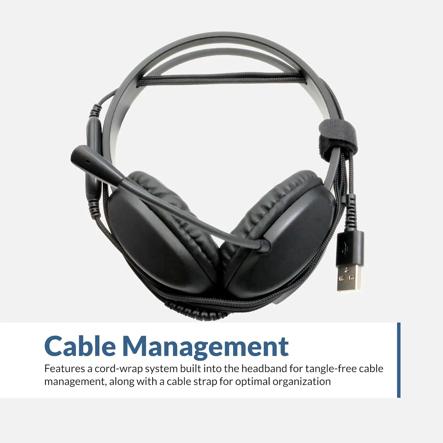 Cyber Acoustics USB Stereo Headset AC-4006 - USB Wired On-Ear Headset