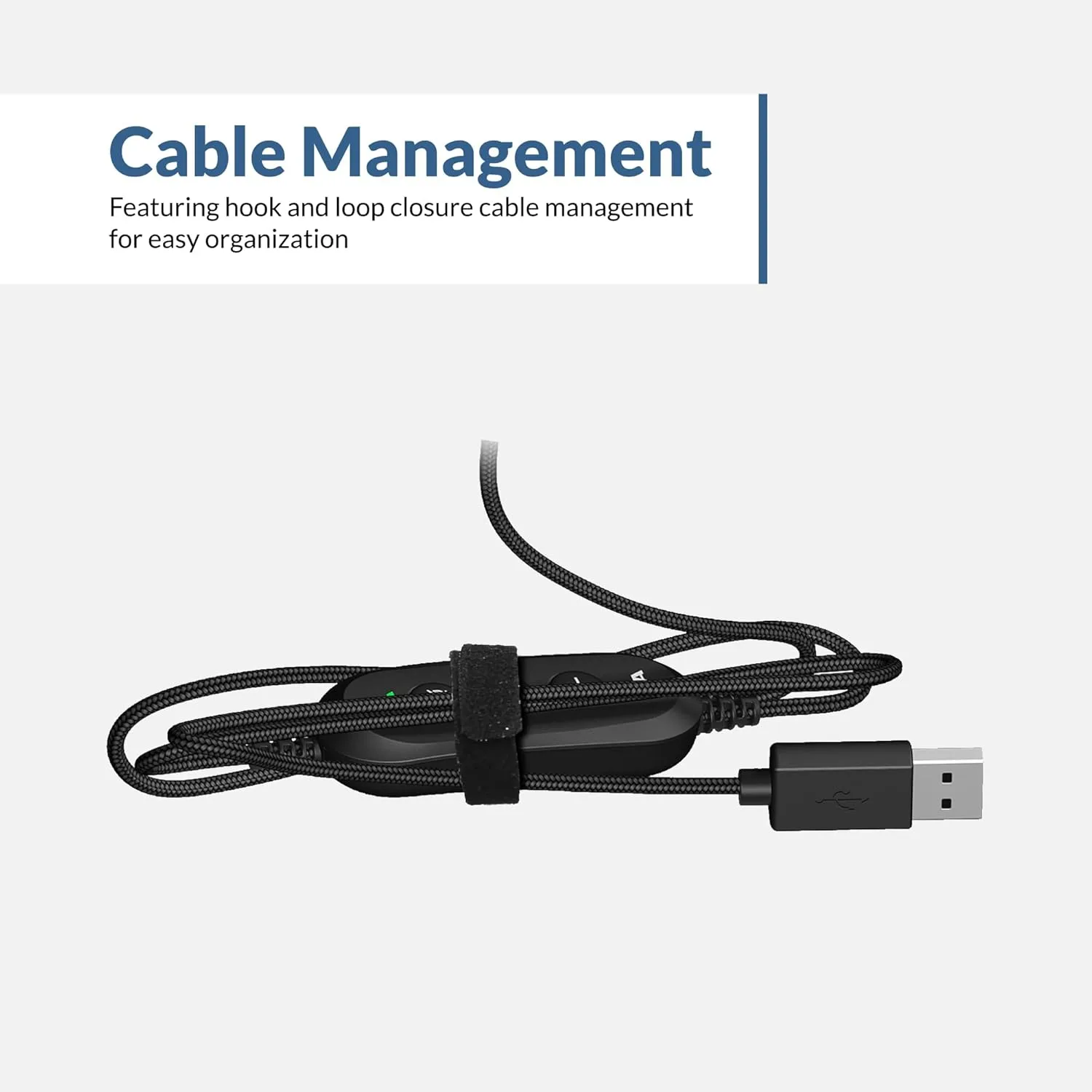Cyber Acoustics Stereo USB Headset (AC-5008A), in-line Controls for Volume & Mic Mute, Adjustable Mic Boom for PC & Mac