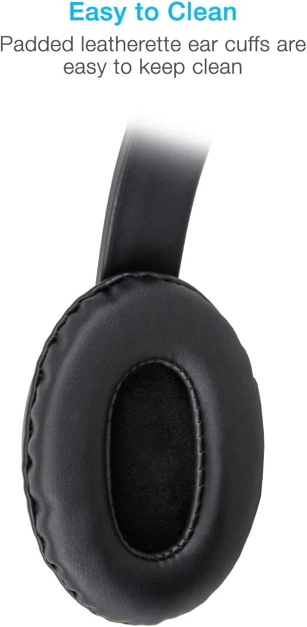 Cyber Acoustics Lightweight 3.5mm Headphones - Great for use with Cell Phones, Tablets, Laptops, PCs, Macs (ACM-4004) 1 Unit