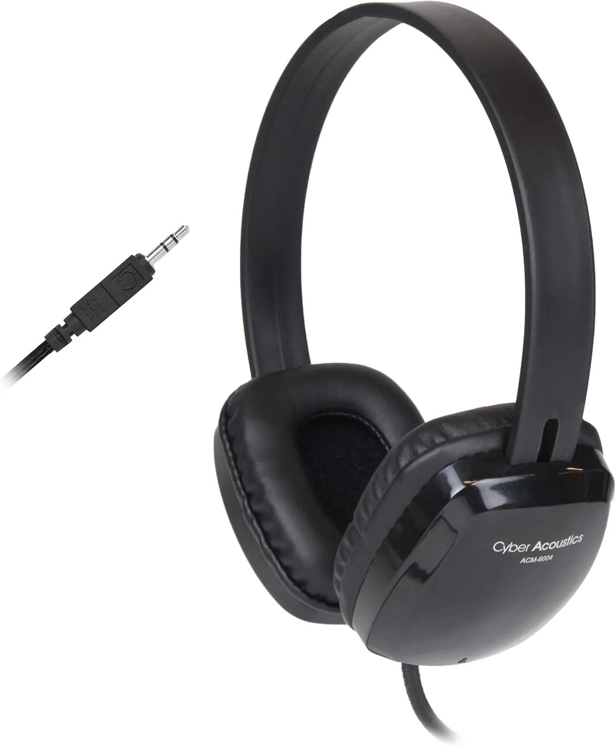 Cyber Acoustics 3.5mm Stereo Headphones for PCs and Other 3.5mm Devices in The Office, Classroom or Home (ACM-6004) 1 Unit