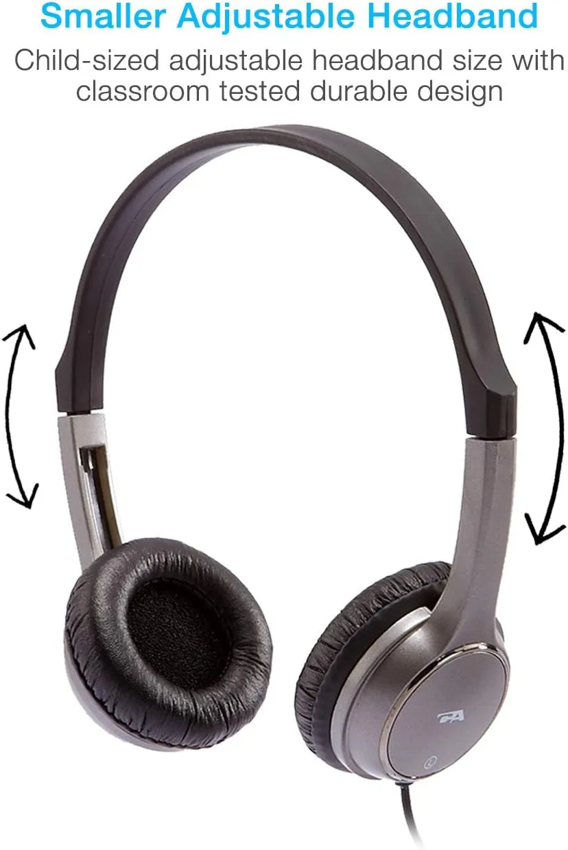 Cyber Acoustics Lightweight 3.5mm Stereo Headphones for Kids (ACM-7000) - Great for use with Tablets, Chromebooks, Laptops