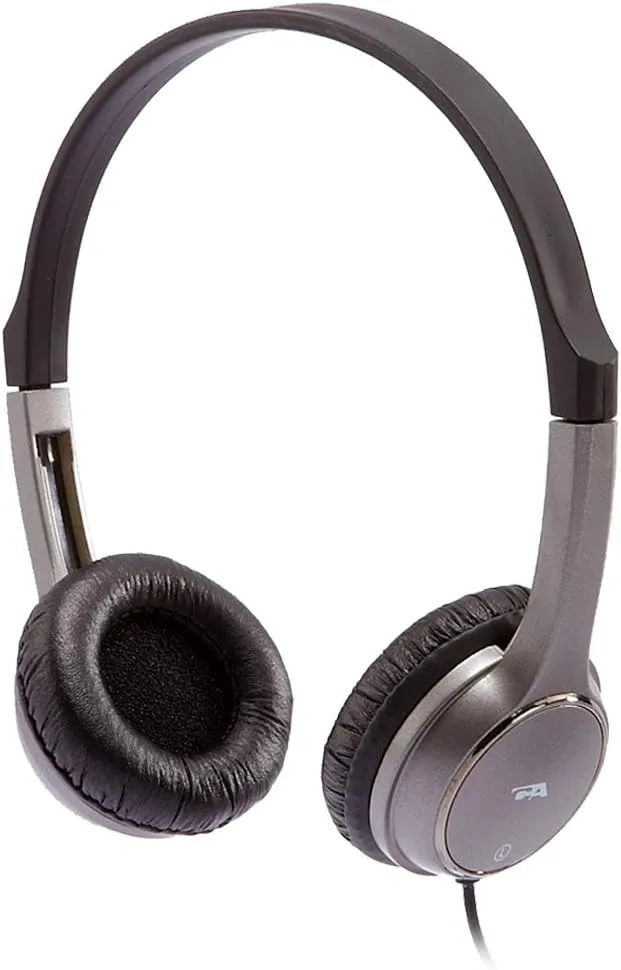 Cyber Acoustics Lightweight 3.5mm Stereo Headphones for Kids (ACM-7000) - Great for use with Tablets, Chromebooks, Laptops