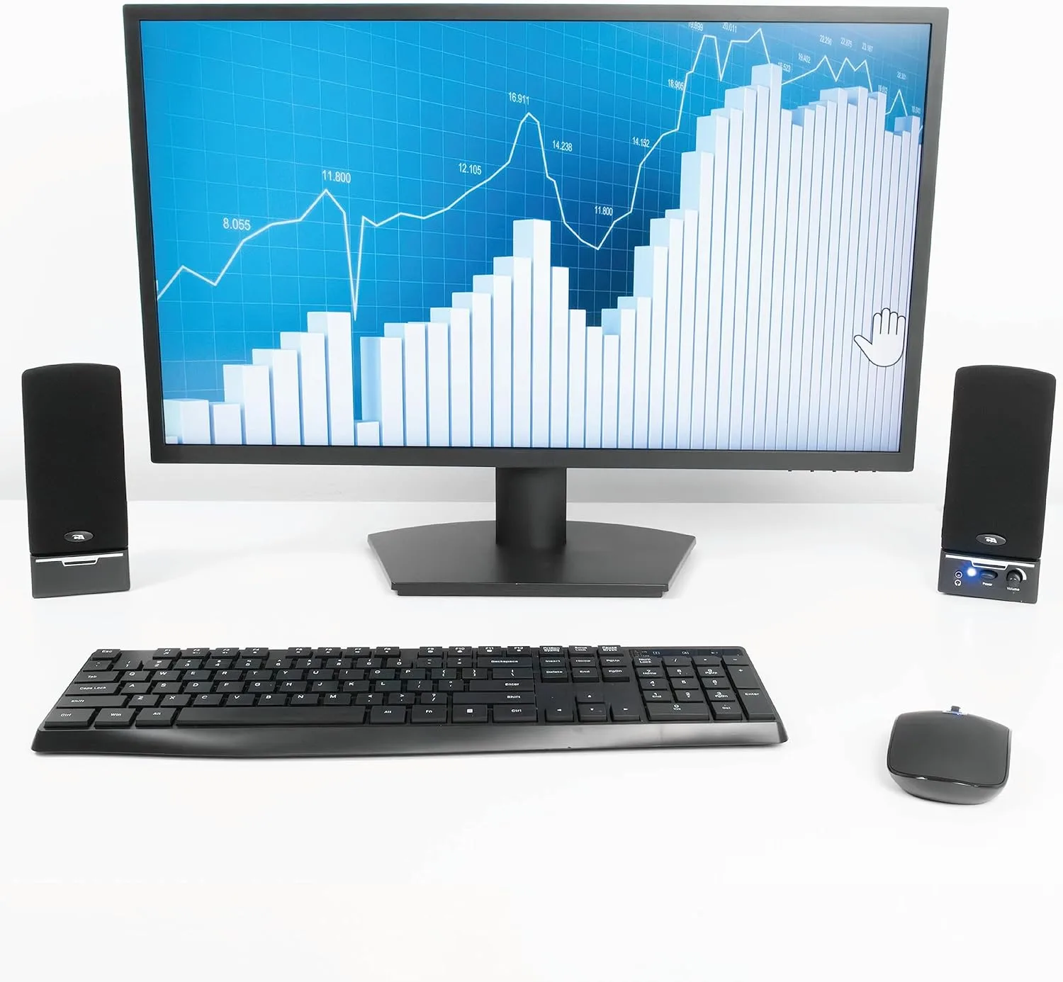 Cyber Acoustics CA-2014 2.0 Computer Stereo Speaker System