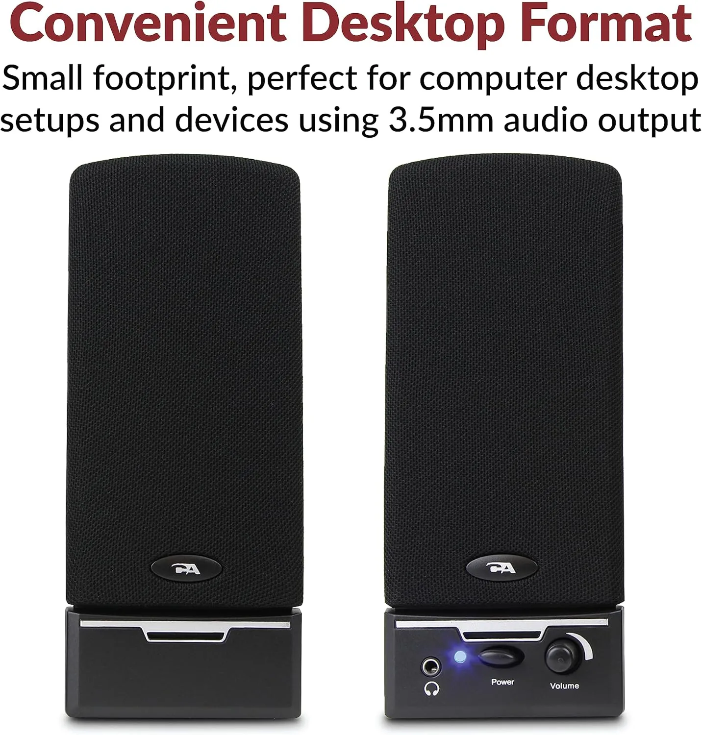 Cyber Acoustics CA-2014 2.0 Computer Stereo Speaker System