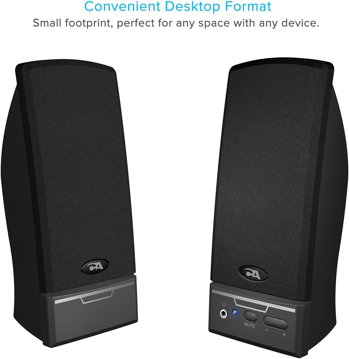 Cyber Acoustics CA-2014 2.0 Computer Stereo Speaker System
