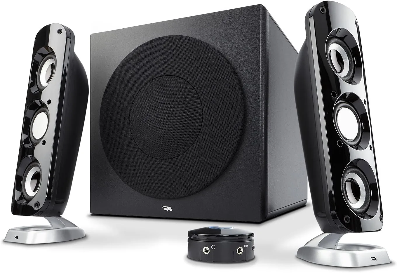 Cyber Acoustics CA-3908 2.1 Multimedia Speaker System with Subwoofer, 92W Peak