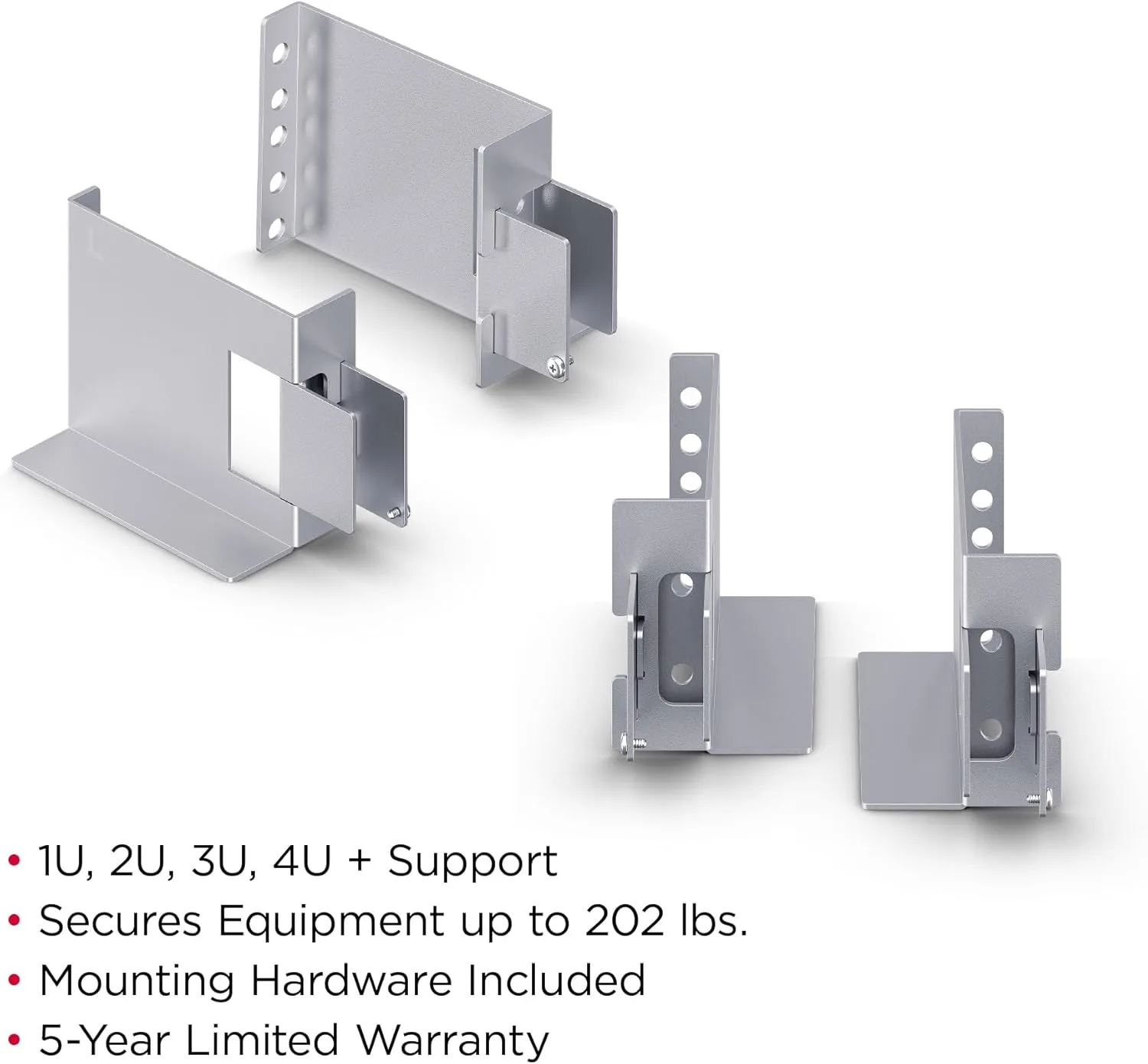 CyberPower 2POSTKIT Universal 2-Post Rack Mounting Kit, Silver