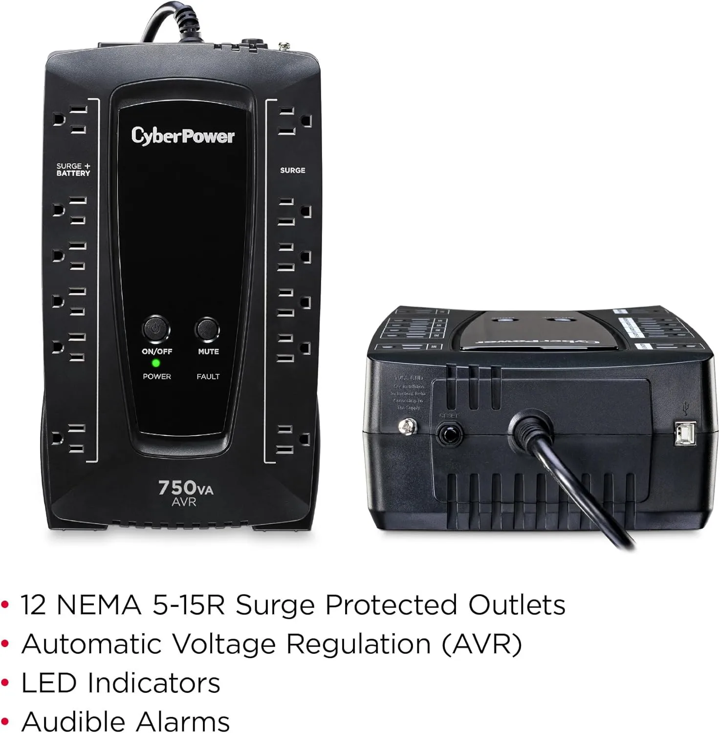CyberPower AVRG Series AVR UPS System, 12 Outlets