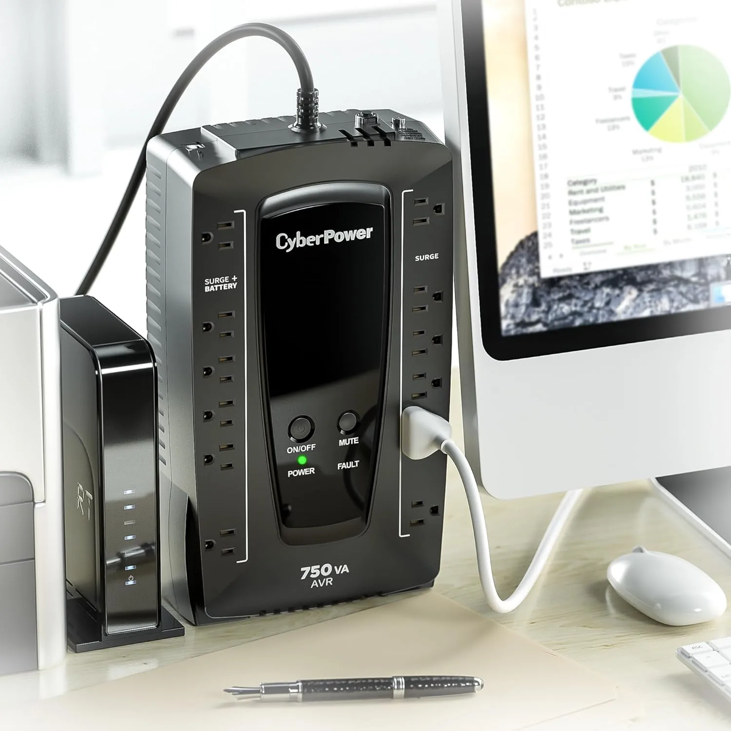 CyberPower AVRG Series AVR UPS System, 12 Outlets