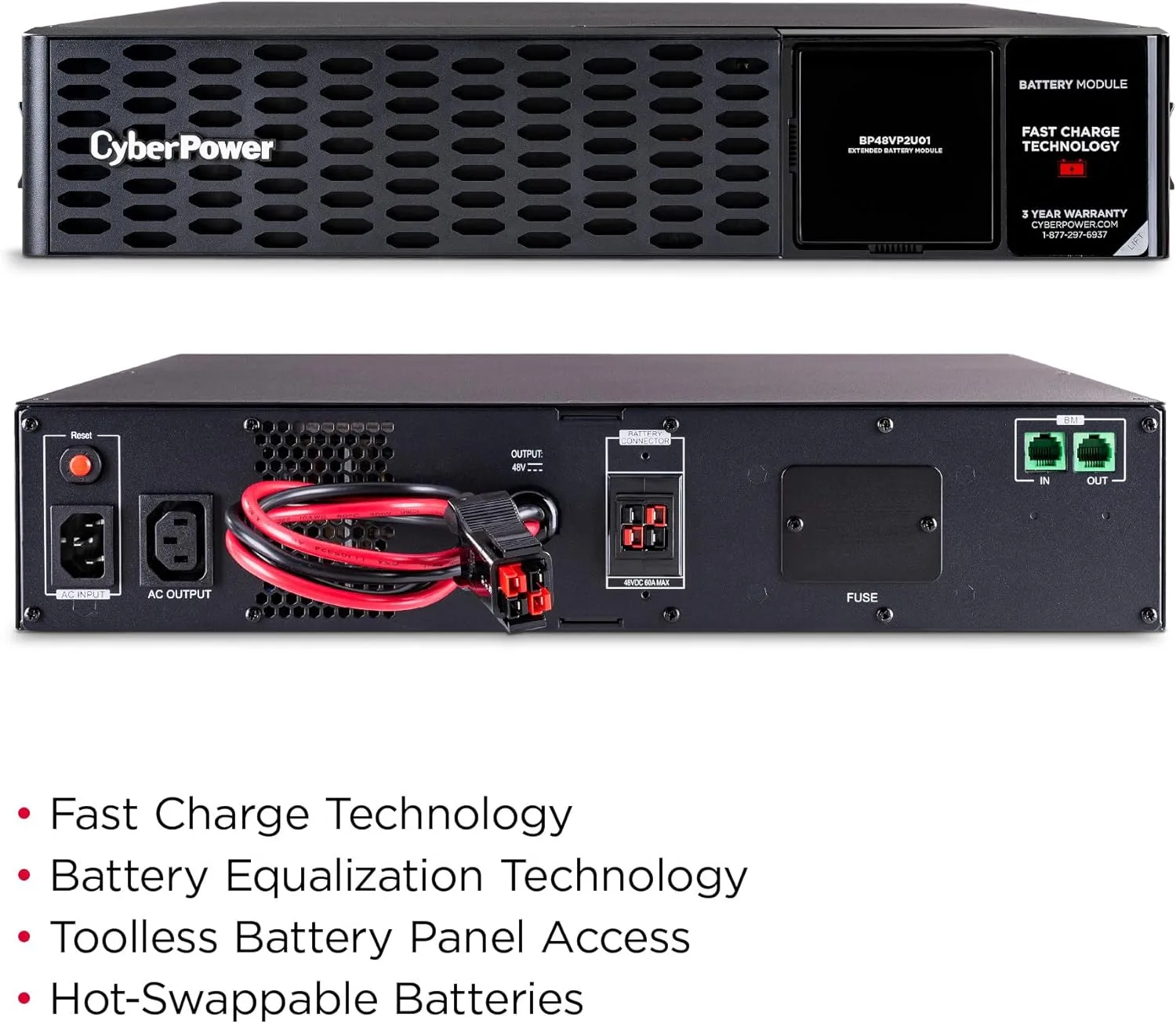 CyberPower Extended Battery Module (EBM) 48V 2U Rack/Tower