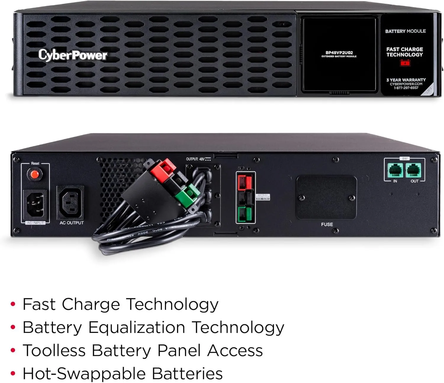 CyberPower Extended Battery Module (EBM) 48V 2U Rack/Tower
