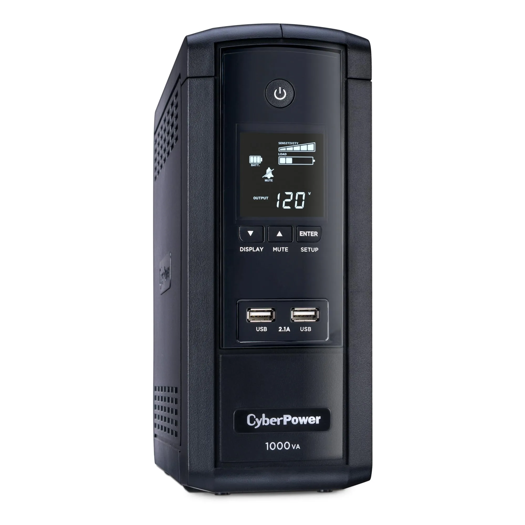 CYBERPOWER Intelligent LCD UPS Battery Backup and Surge Protector, Line-Interactive Mini-Tower with AVR