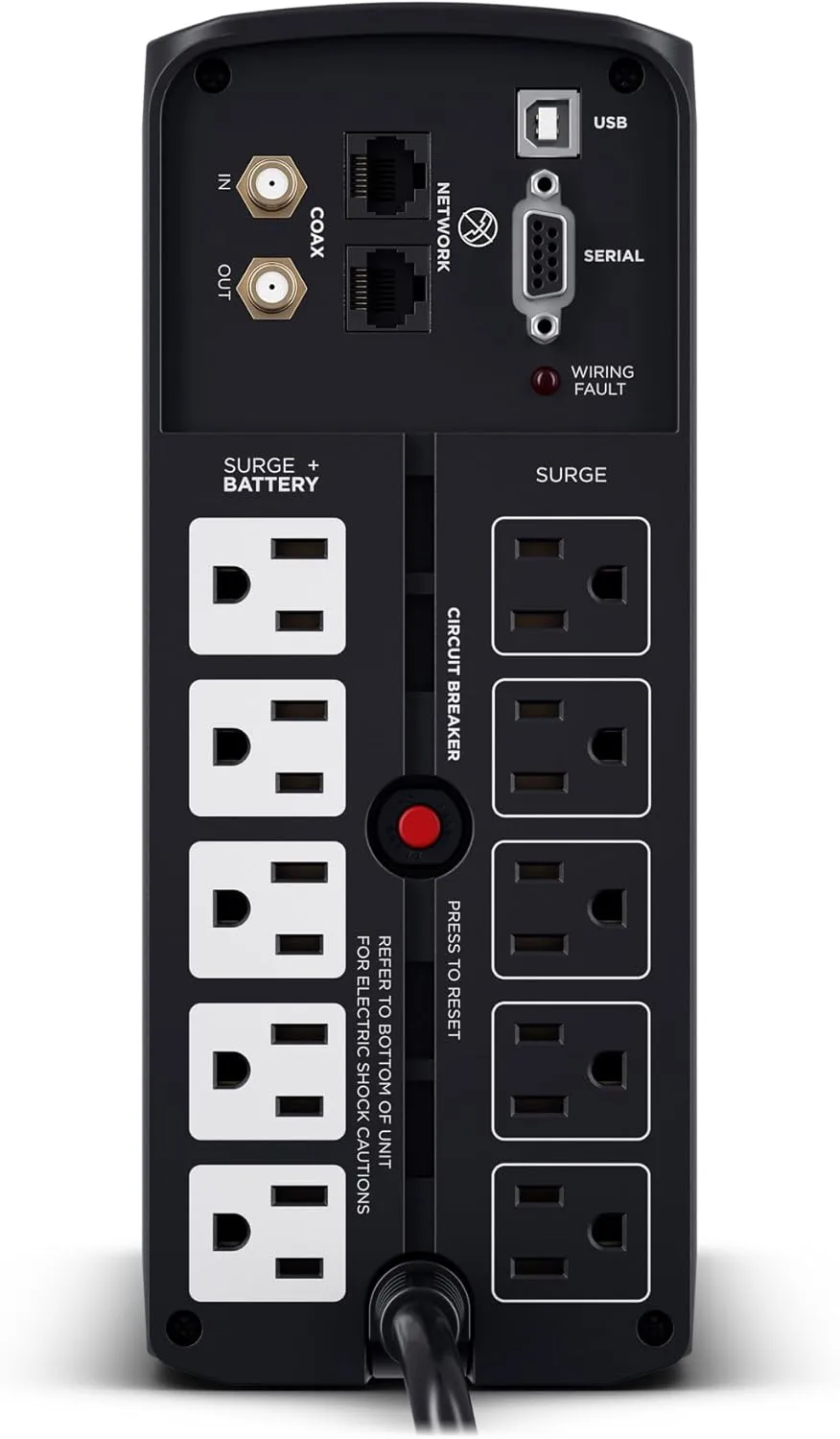 CYBERPOWER Intelligent LCD UPS Battery Backup and Surge Protector, Line-Interactive Mini-Tower with AVR