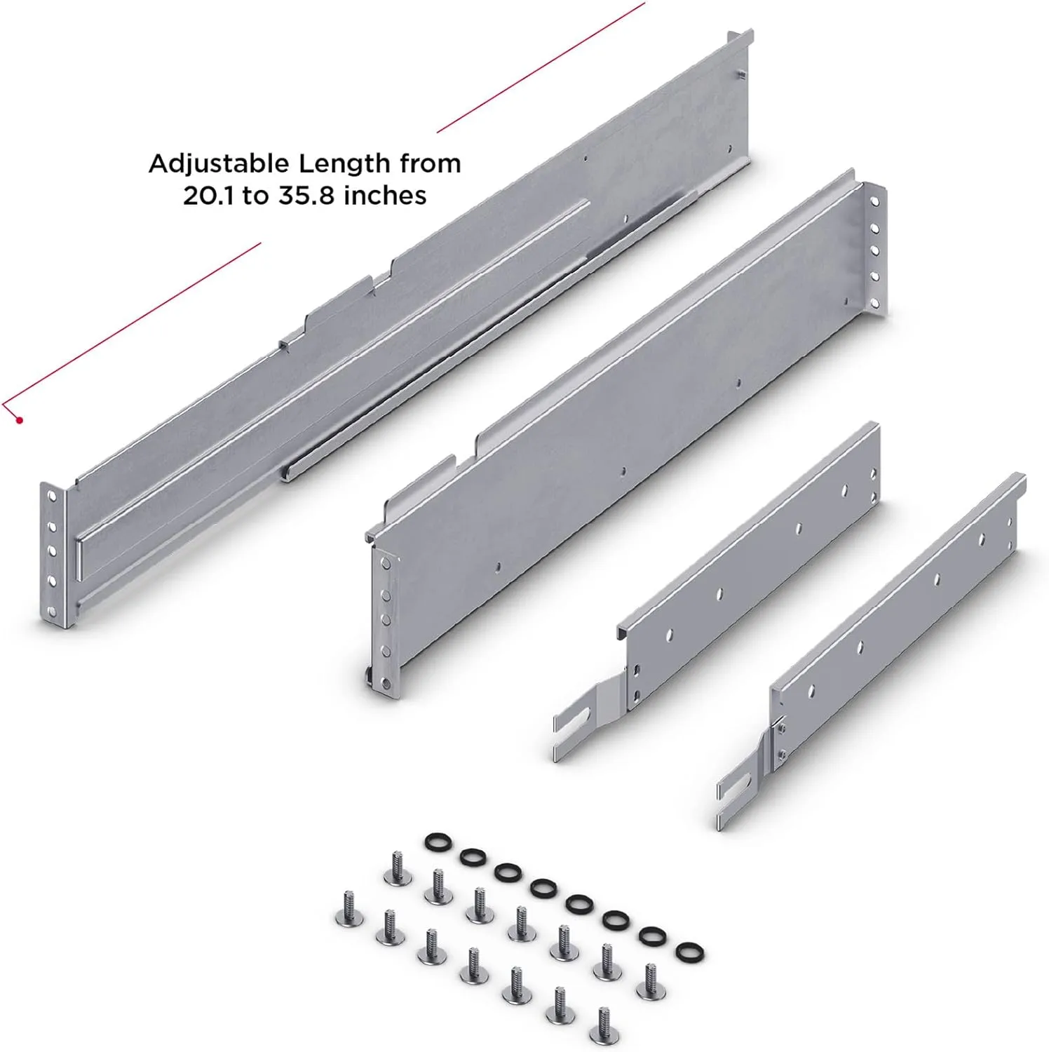 CyberPower CP2RAIL02 4-Post Rackmount Kit, 2U/3U, 500 Pound Mounting Kit