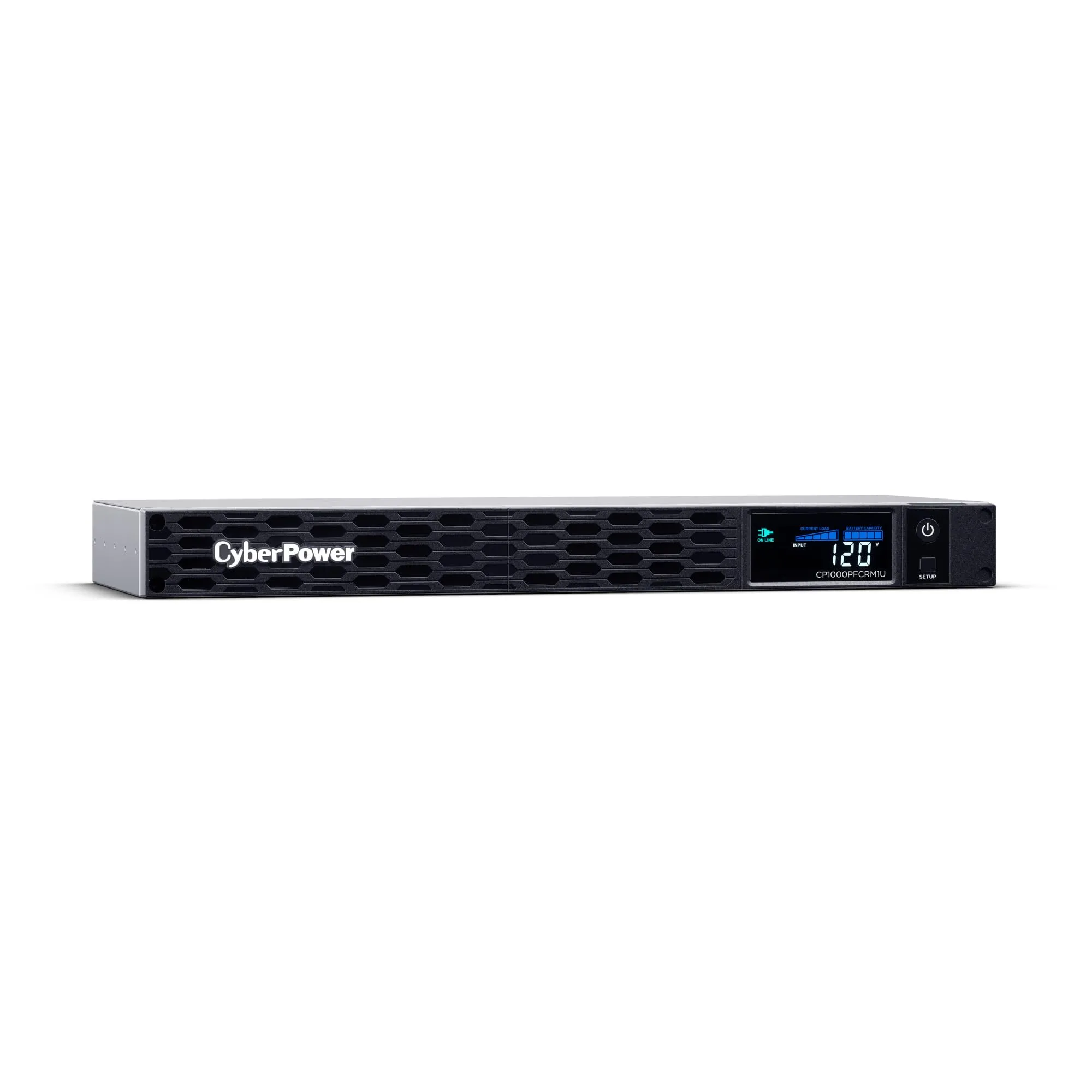 CyberPower PFC Sinewave 1U Rackmount UPS, 6 Outlets, AVR, Multifunction LCD