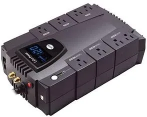 CYBERPOWER Intelligent LCD UPS Battery Backup and Surge Protector, Line-Interactive, AVR, 8 Outlets