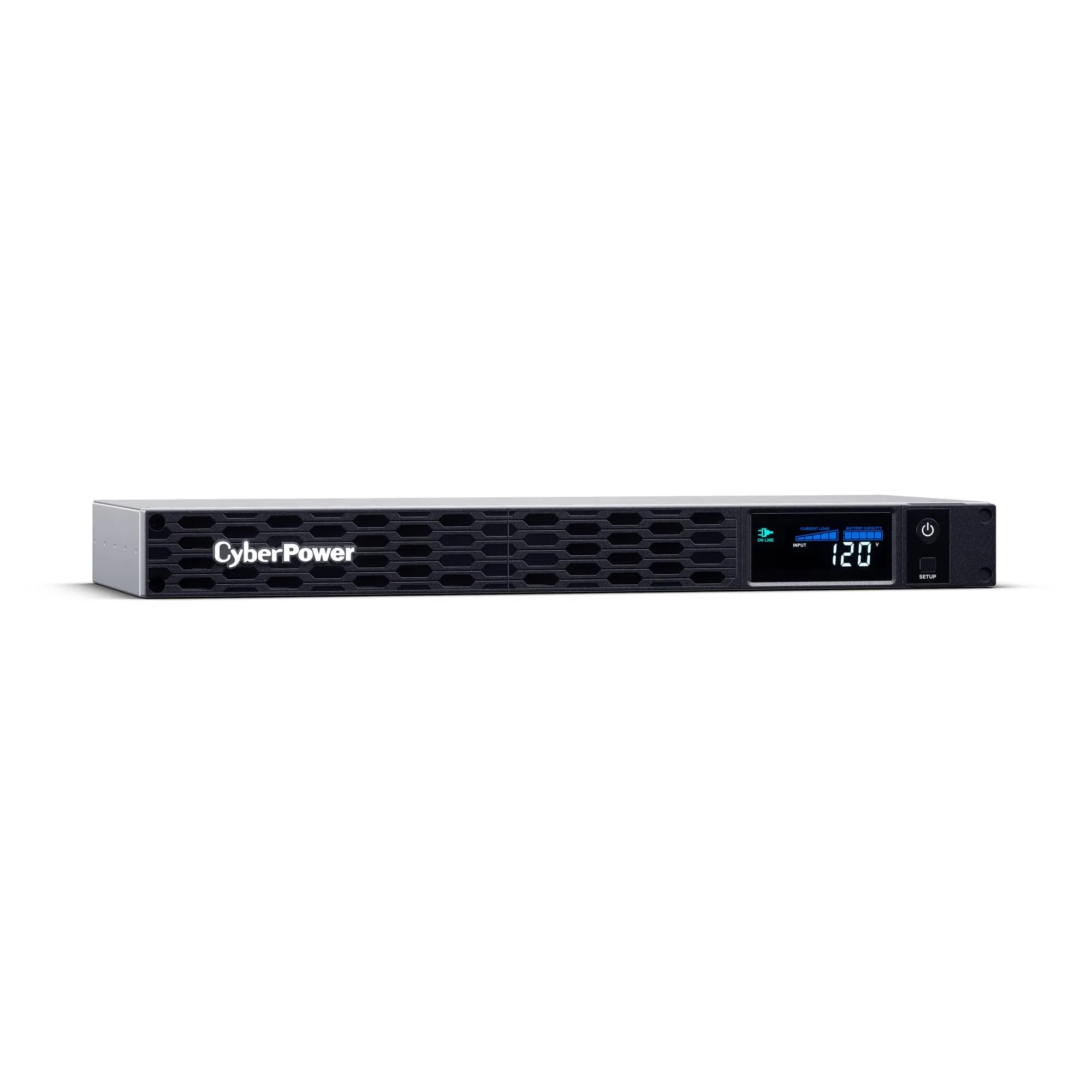 CyberPower PFC Sinewave 1U Rackmount UPS, 6 Outlets, AVR, Multifunction LCD