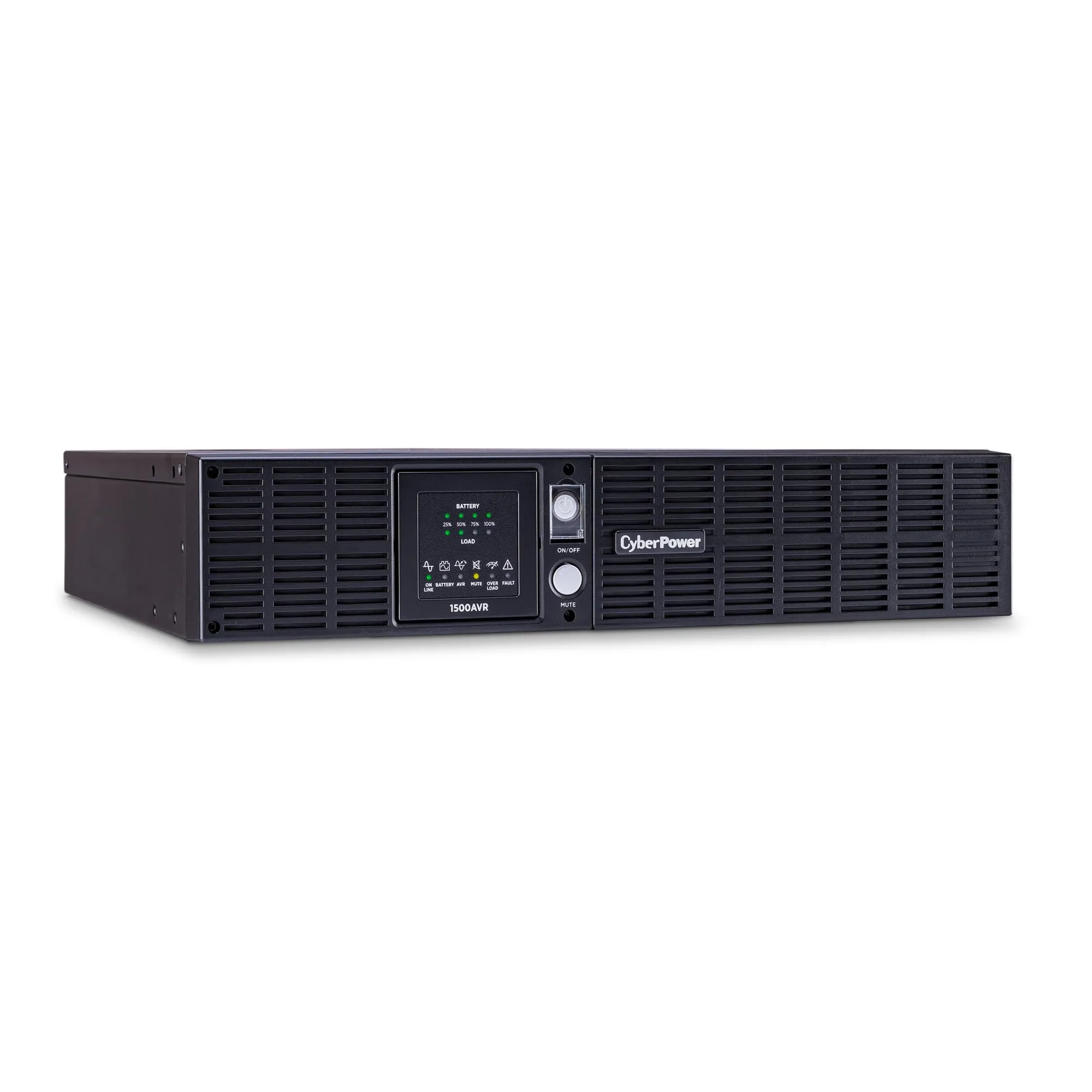 CyberPower CPS1500AVR Intelligent LCD UPS Battery Backup and Surge Protector, 1500VA/900W, 8 Outlets, AVR, 2U Rack/Tower, UL Certified UPS System