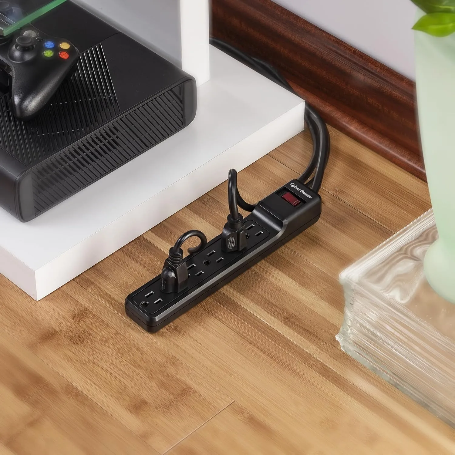 CyberPower CSB606 Essential Surge Protector, 900J, 6 Outlets, 6ft, Black