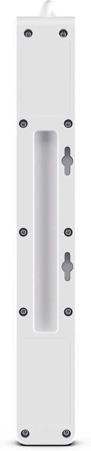 CyberPower CSP604UCW Surge Protector, 1500J, 6 Outlets, 1 USB-A, 1 USB-C, 4 Foot Power Cord, White, ETL