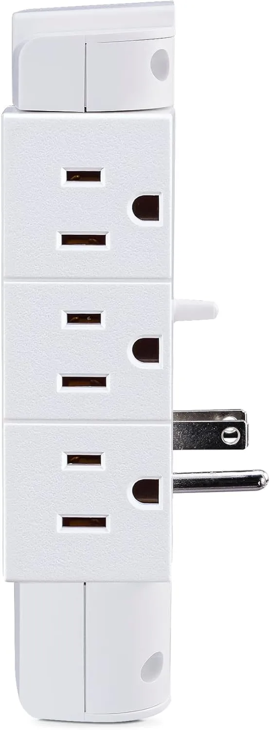 CyberPower GT600P 6-Outlet Swivel Grounded Wall Tap, White