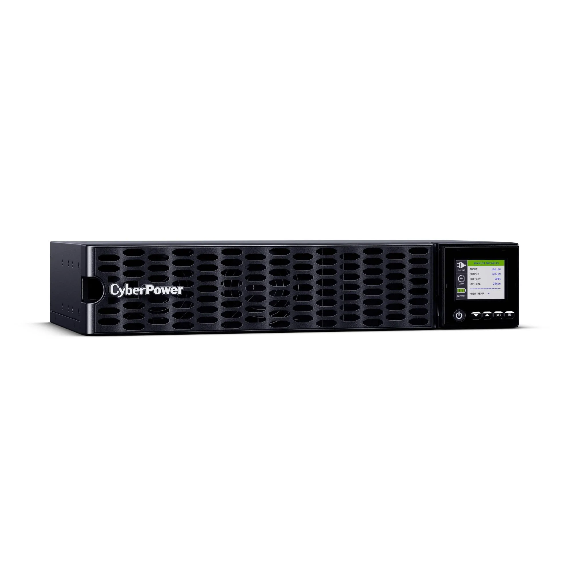CyberPower OL1KRTHD High-Density Smart App Online Sinewave UPS System, Double Conversion, 1000VA/1000W, 8 Outlets, 2U Rack/Tower