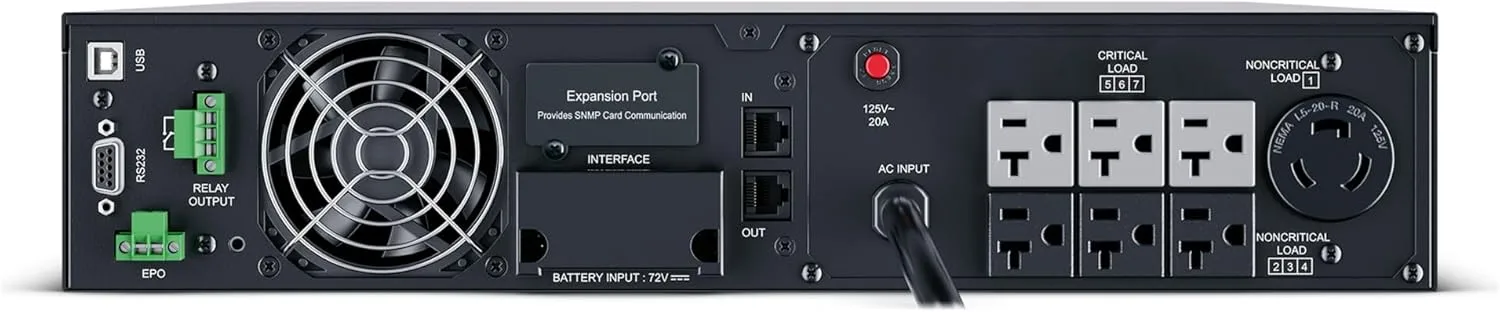 CyberPower Smart App Online UPS & Extended Battery Modules, 2U Rack/Tower