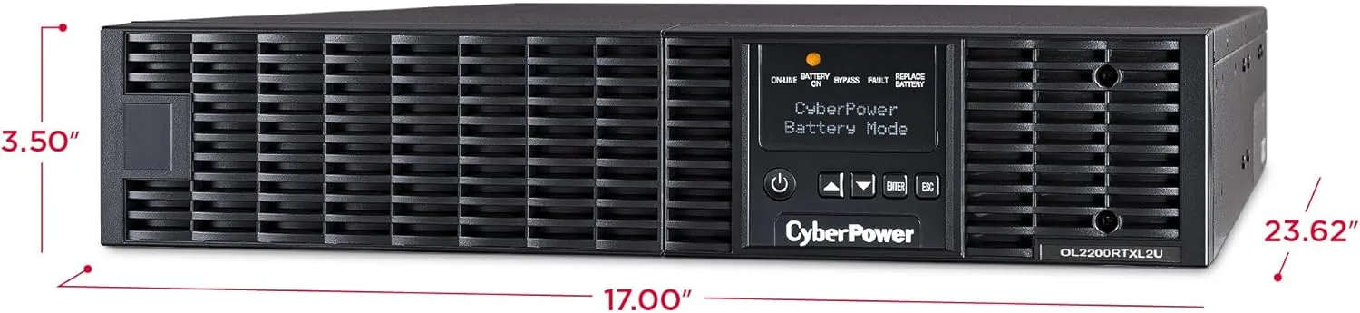 CyberPower Smart App Online UPS & Extended Battery Modules, 2U Rack/Tower