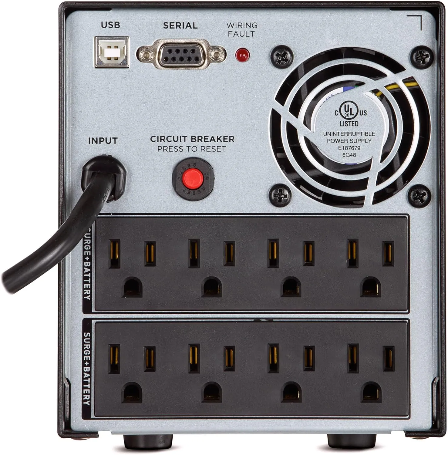 CYBERPOWER OR PFC Sinewave UPS System, Line-Interactive, AVR, LCD, 8 Outlets